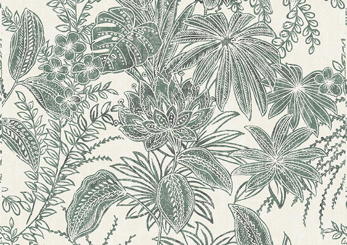 Maui, Green Ink - Roman Blind - Image 7